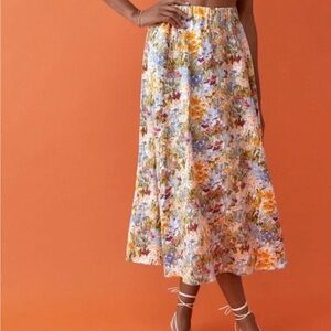 Reformation Palmas Linen Skirt - Countryside